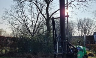 Foto 5: Start bouw biobased vergader paviljoen.